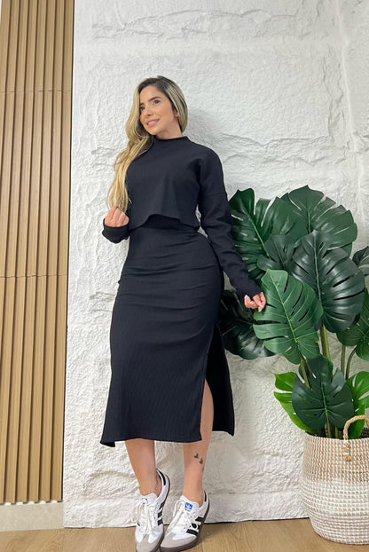 Vestido Buso Rib